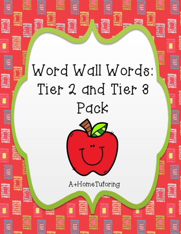 Word Wall Tier 2 Tier 3 Words And Activities Classful