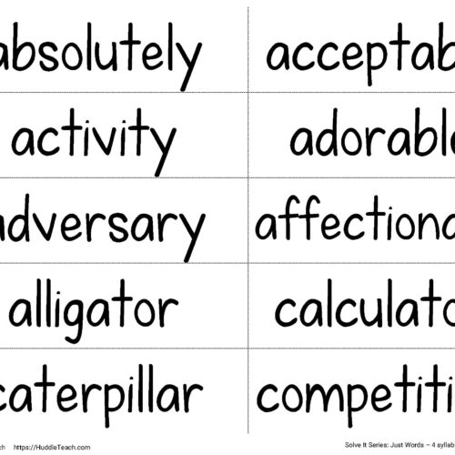 Multisyllabic Words For Decoding Pdf And Slides For Ppt Or Google