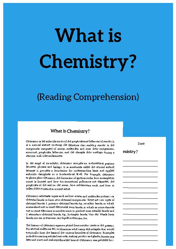Chemistry, Reading Passage's featured image