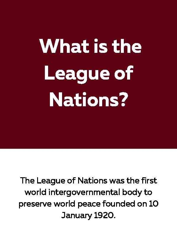 League of Nations, Reading Passage's featured image