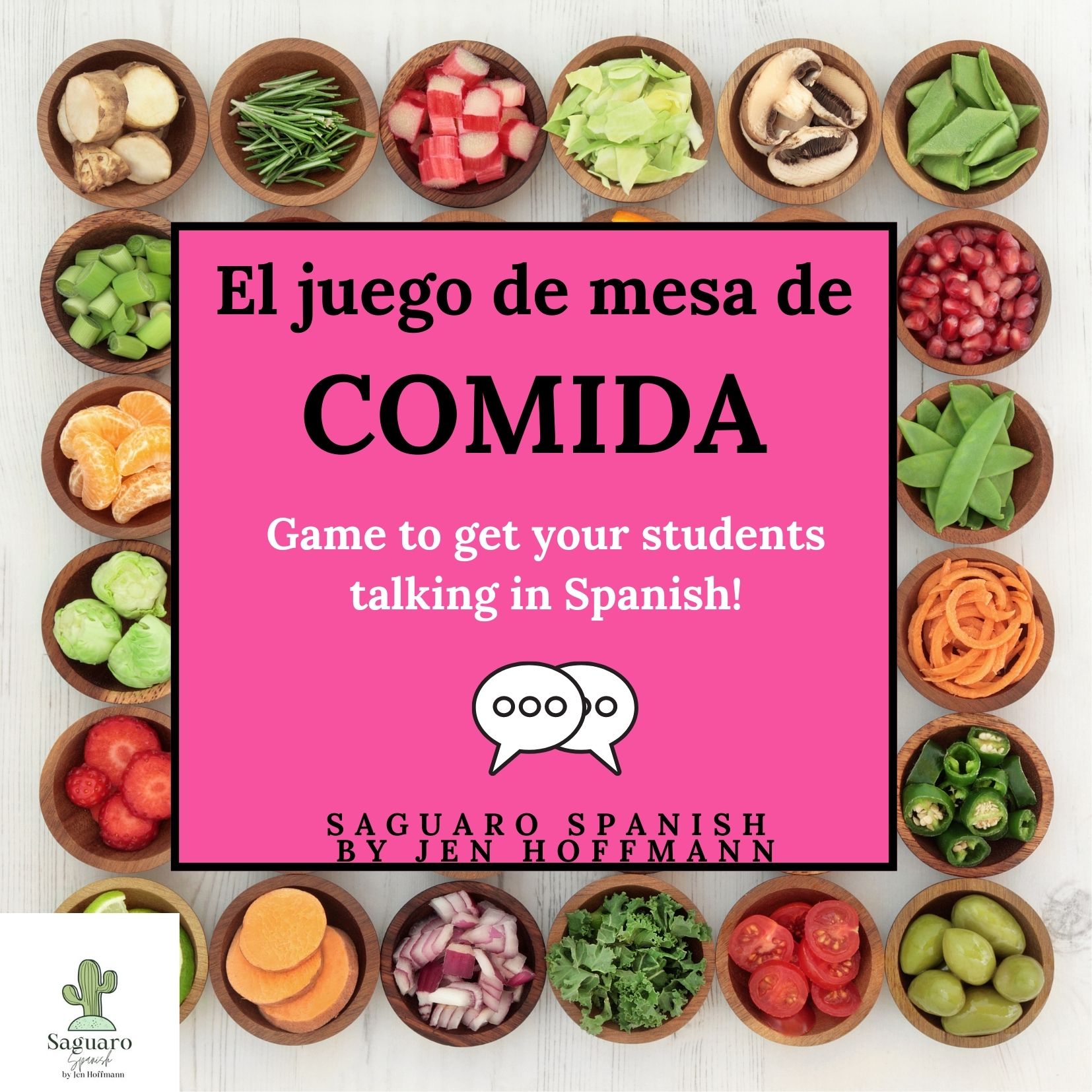 El juego de la COMIDA: No Prep Board Game to Get your Students Speaking Spanish's featured image