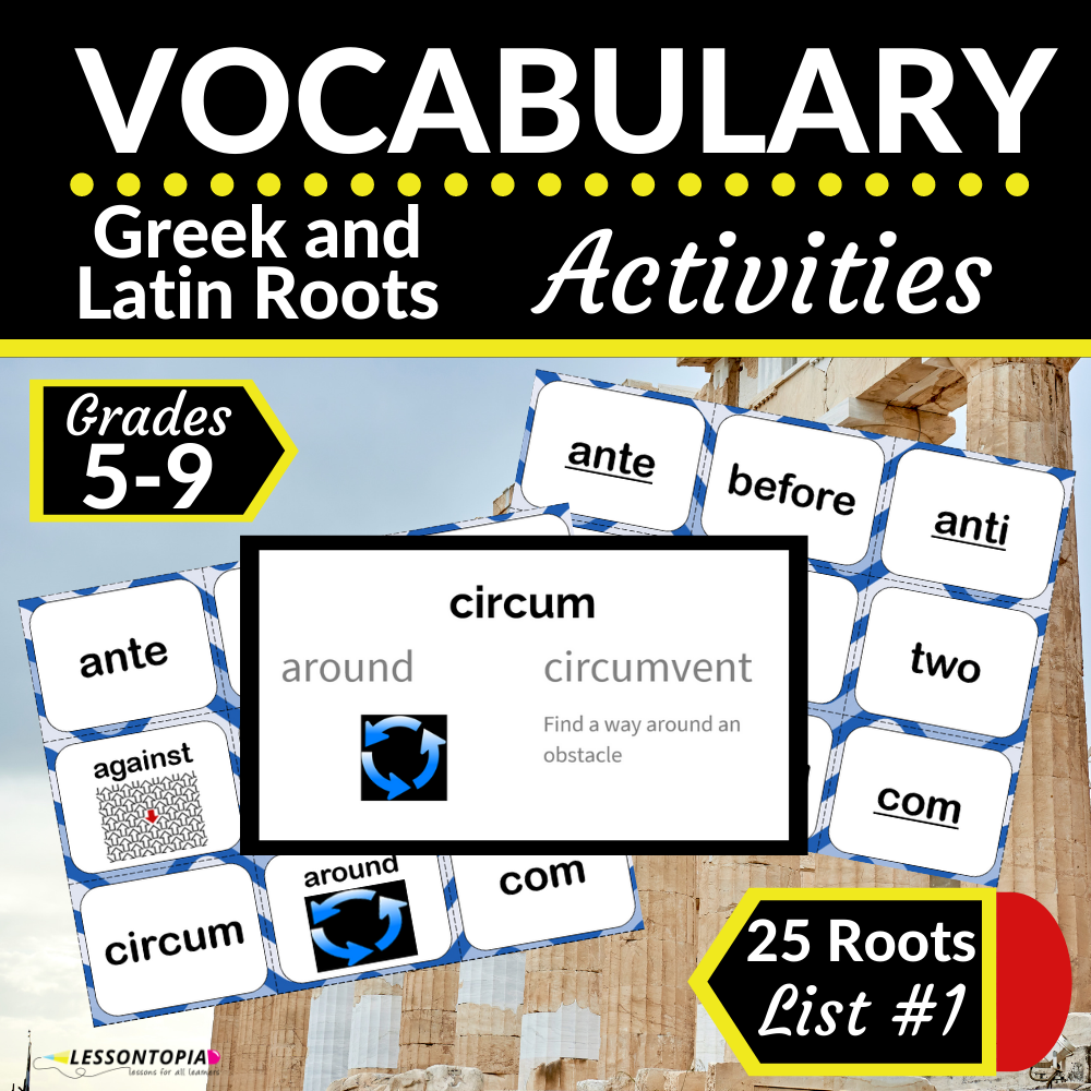 Greek and Latin Roots Activities | Vocabulary List #1's featured image
