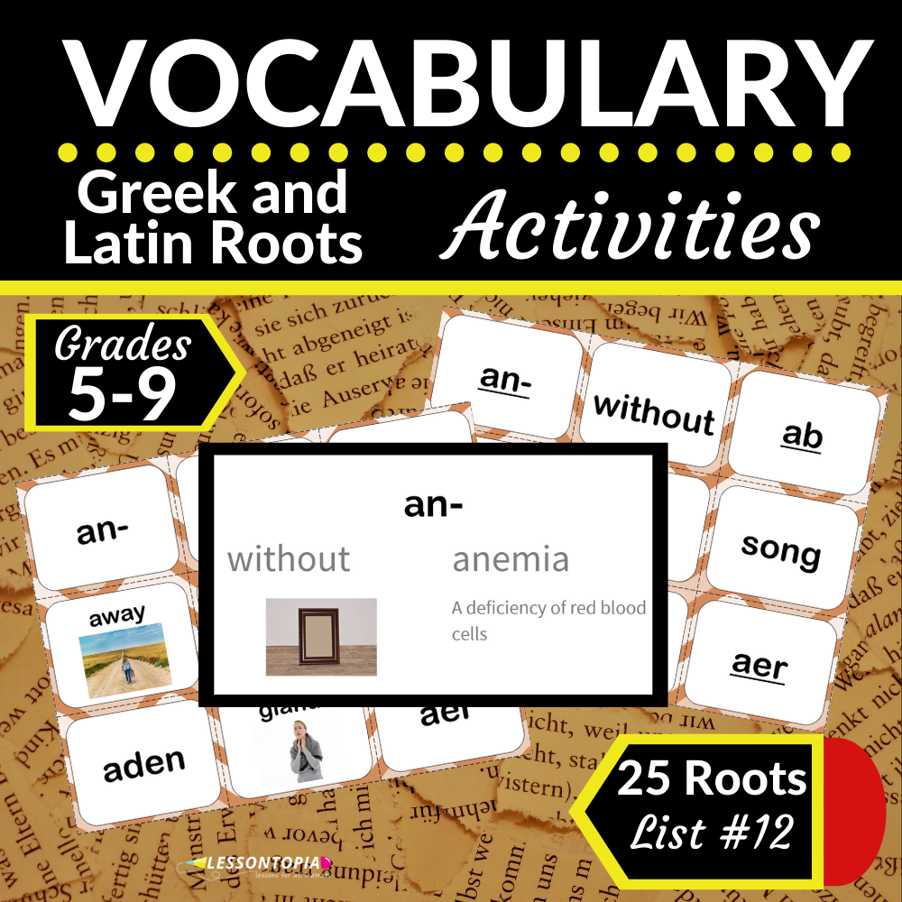 Greek and Latin Roots Activities | Vocabulary List #12's featured image