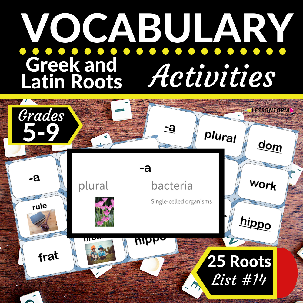 Greek and Latin Roots Activities | Vocabulary List #14's featured image