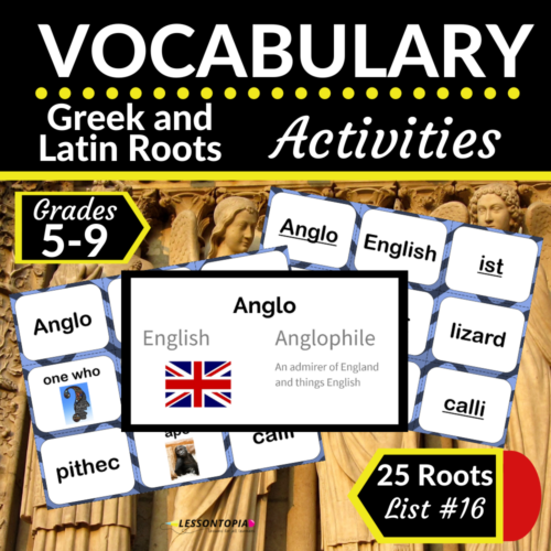 Greek and Latin Roots Activities | Vocabulary List #16's featured image