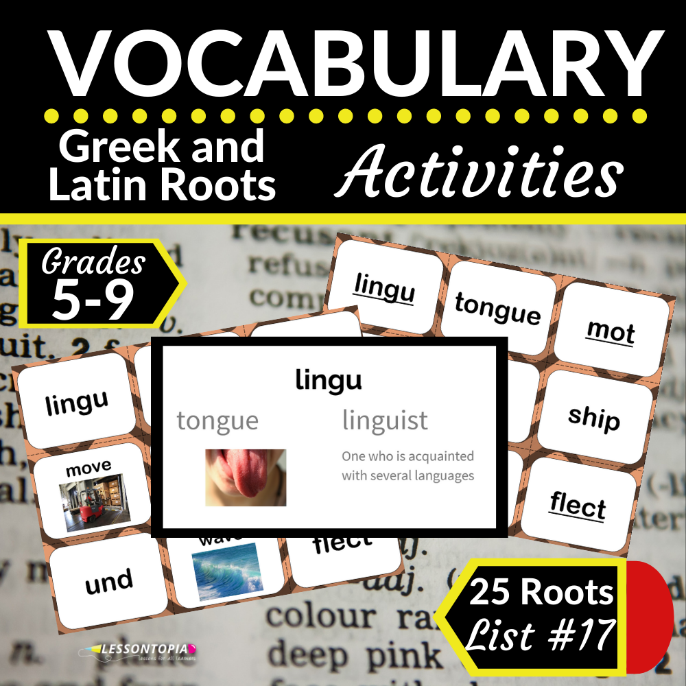 Greek and Latin Roots Activities | Vocabulary List #17's featured image