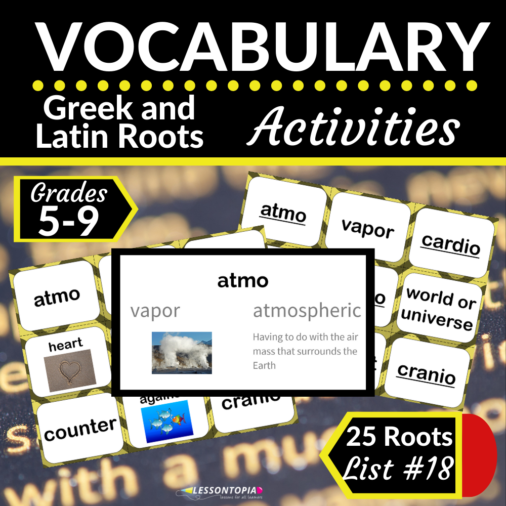 Greek and Latin Roots Activities | Vocabulary List #18's featured image