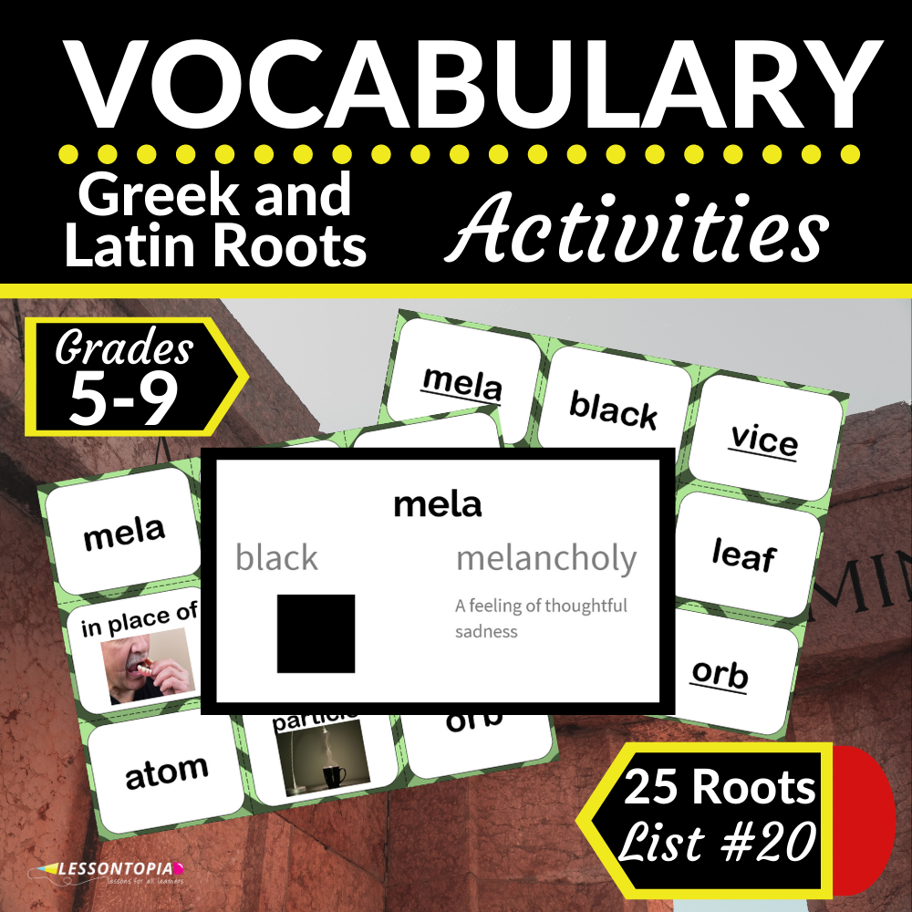 Greek and Latin Roots Activities | Vocabulary List #20's featured image