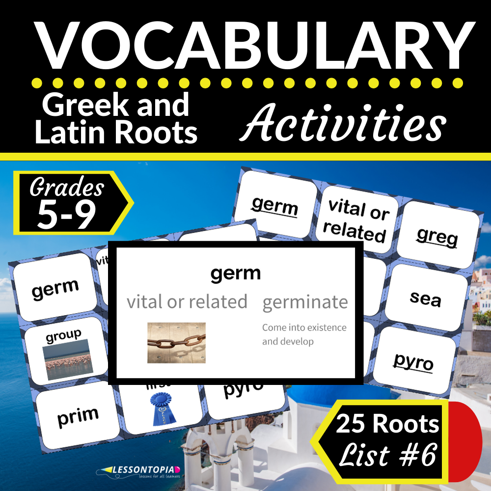 Greek and Latin Roots Activities | Vocabulary List #6's featured image