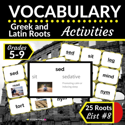 Greek and Latin Roots Activities | Vocabulary List #8