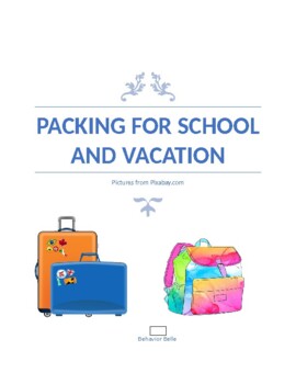 Packing for School & Vacation (Cut and Paste) Activity's featured image
