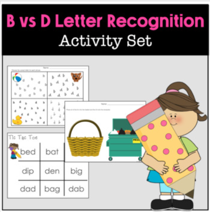 B vs. D Letter Recognition Activities's featured image