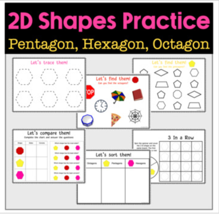2-D Shapes: Pentagon, Hexagon, Octagon's featured image