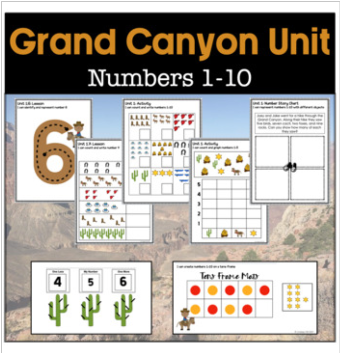 Grand Canyon Themed Unit Numbers 1-10's featured image