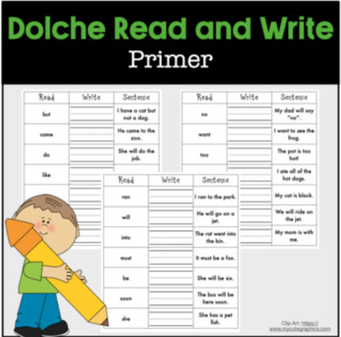 Read Write Sentence Dolche Primer's featured image