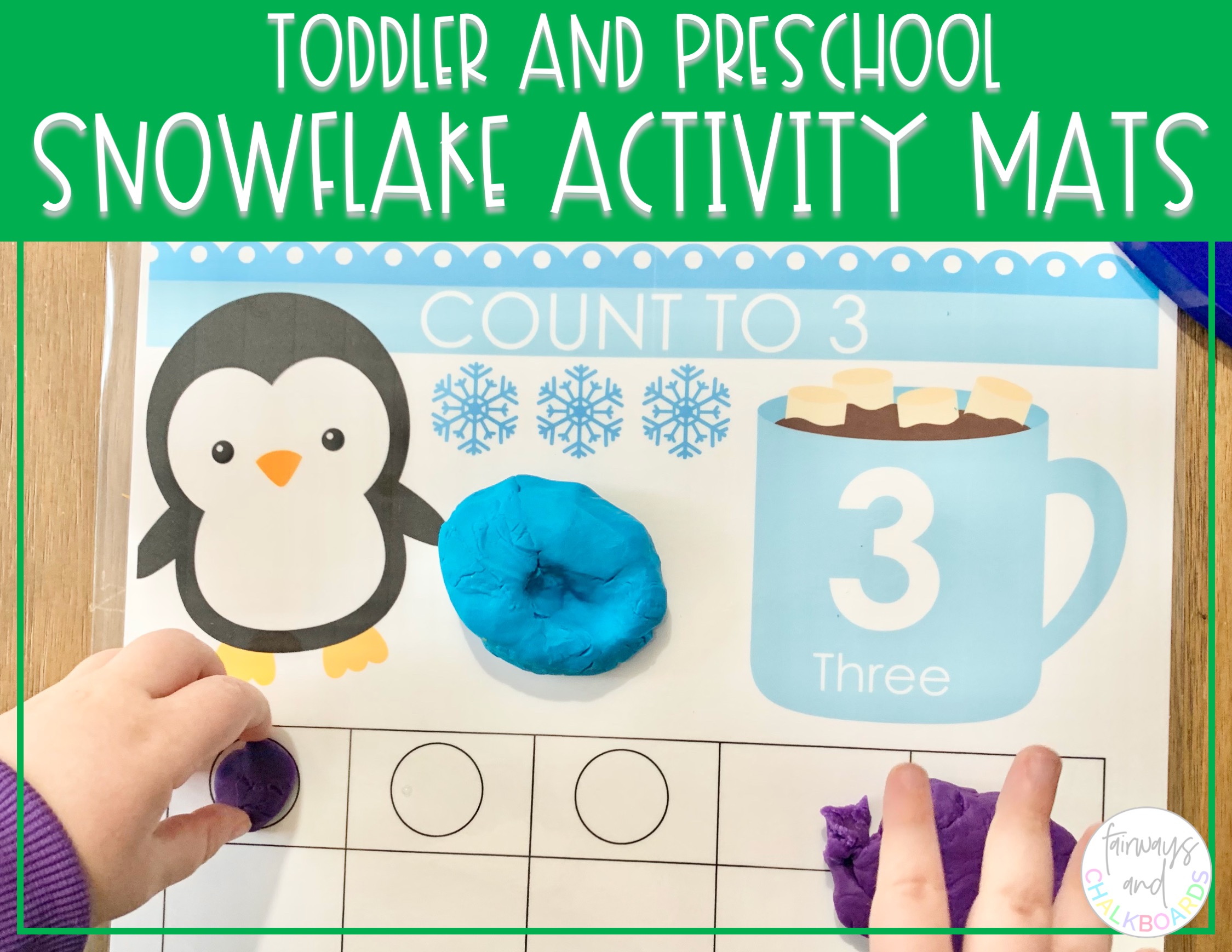 Snowflake Activity Mats | Preschool Learning Activities's featured image