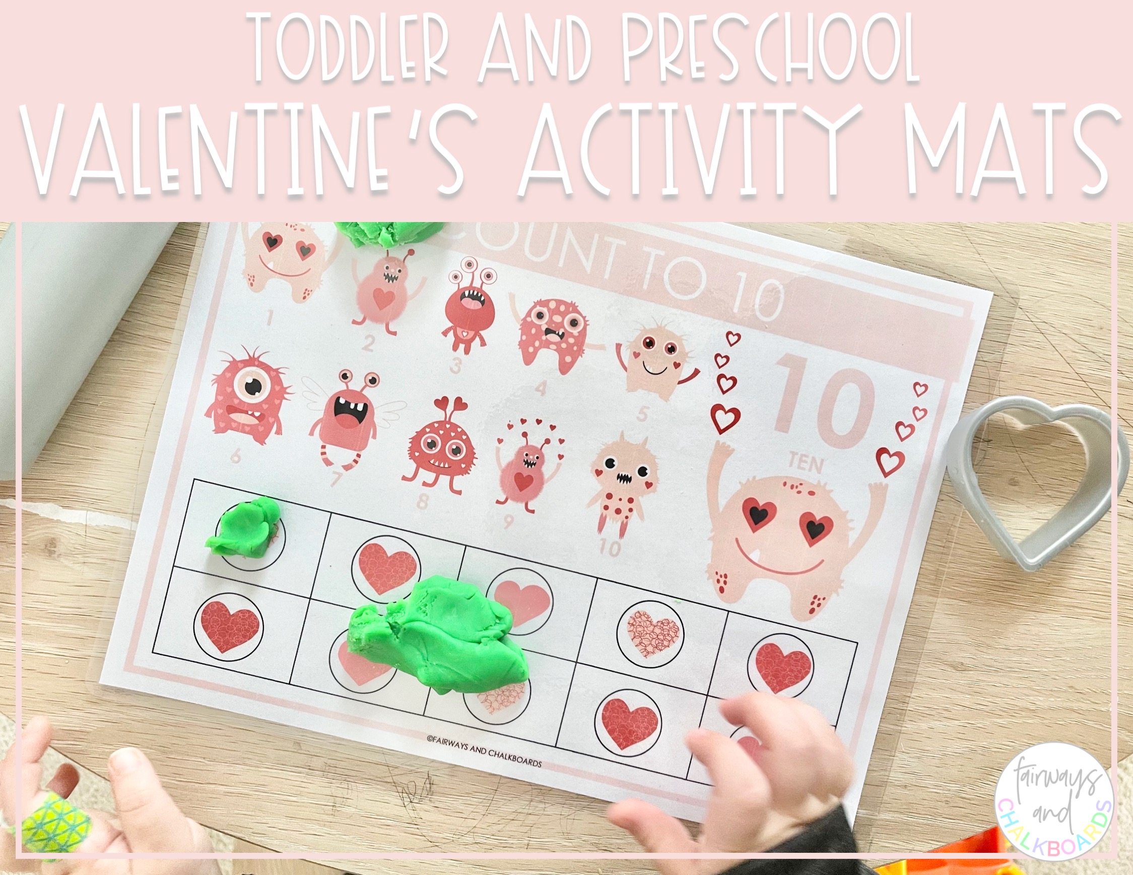 Valentine's Day Activity Mats | Preschool Learning Activities