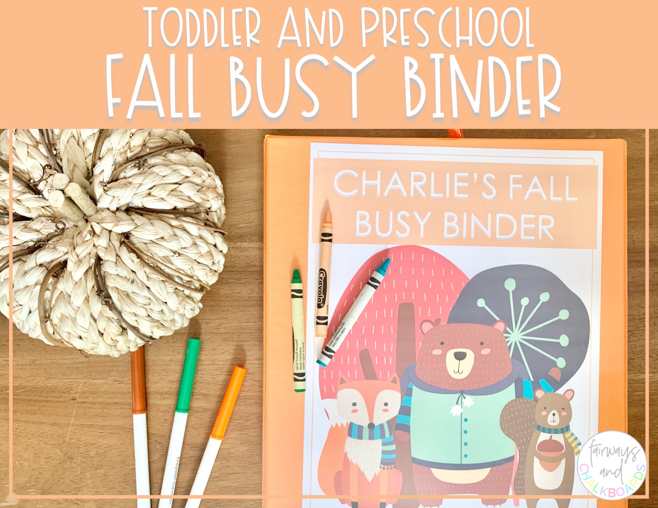 Fall Busy Binder | Preschool Learning Activities's featured image