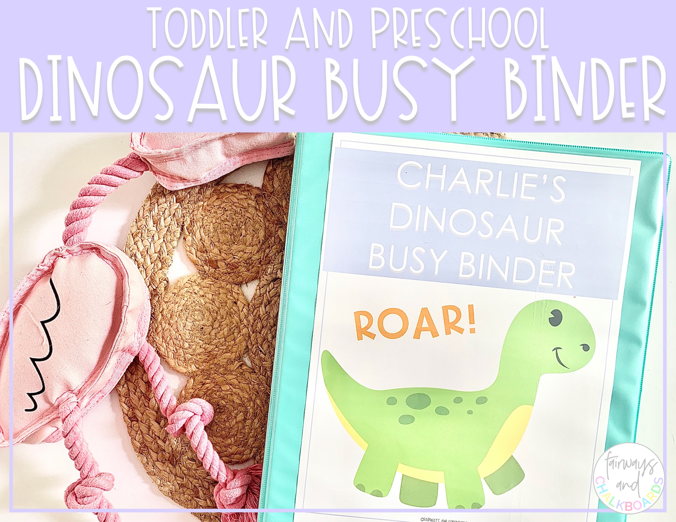 Dinosaur Busy Binder | Preschool Learning Activities