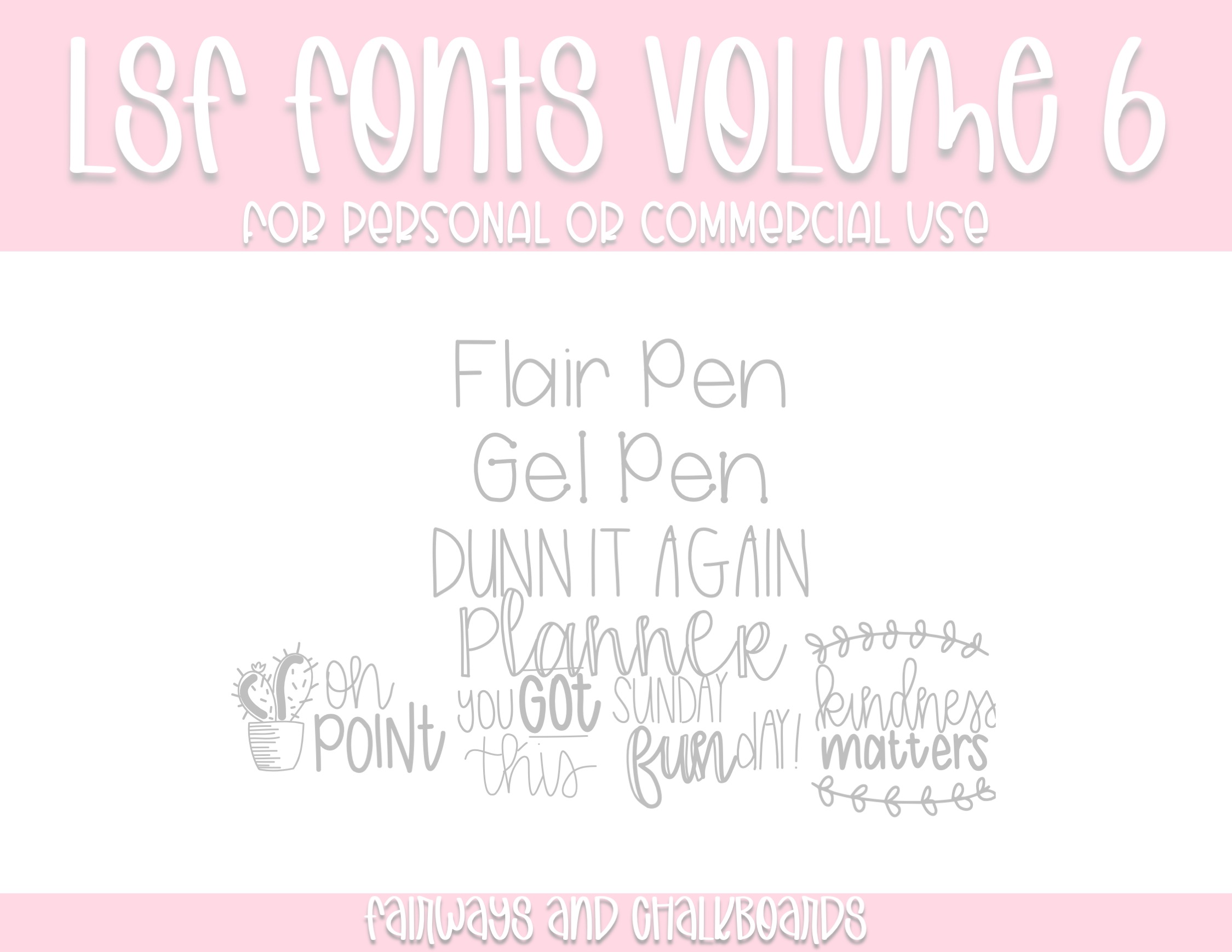 LSF Fonts: Volume 6