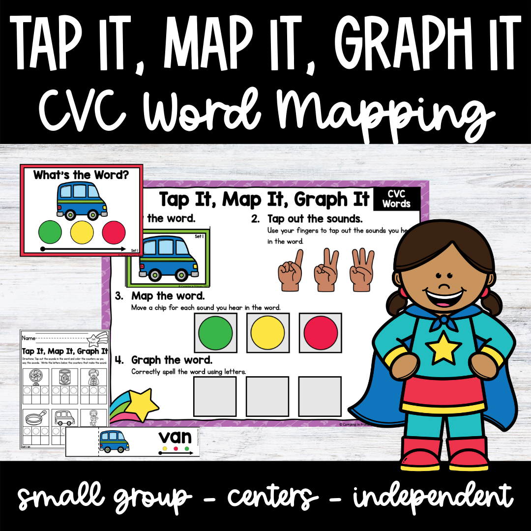 Tap It, Map It, Graph It l CVC Word Mapping