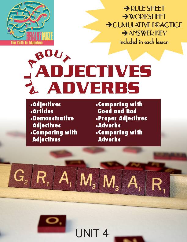 Adjectives, articles, demonstratives, proper adjectives, adverbs, comparisons's featured image