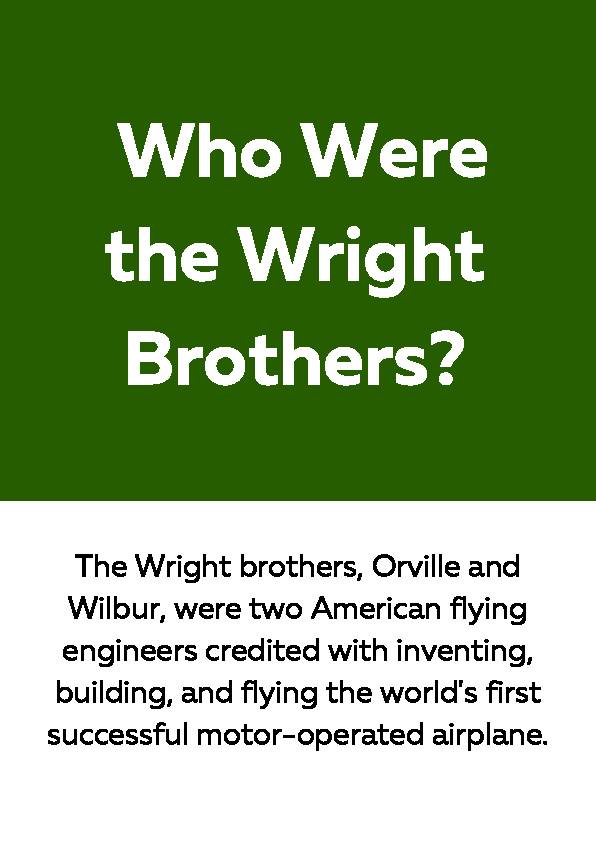 Wright Brothers, Reading Passage's featured image