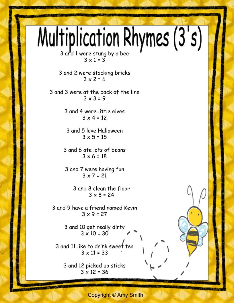 Math rhymes