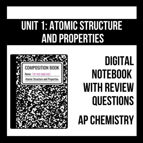 Unit 1: Atomic Structure and Properties