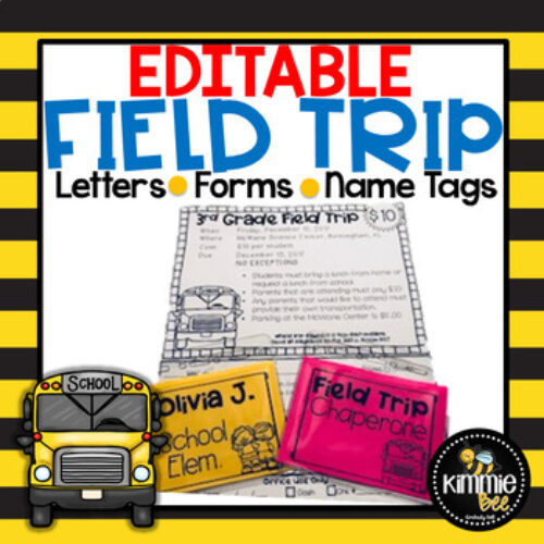 Editable Field Trip Letter and Forms
