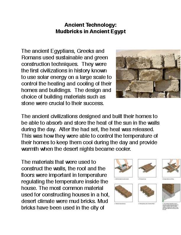 Ancient Technology: Mudbricks in Ancient Egypt's featured image