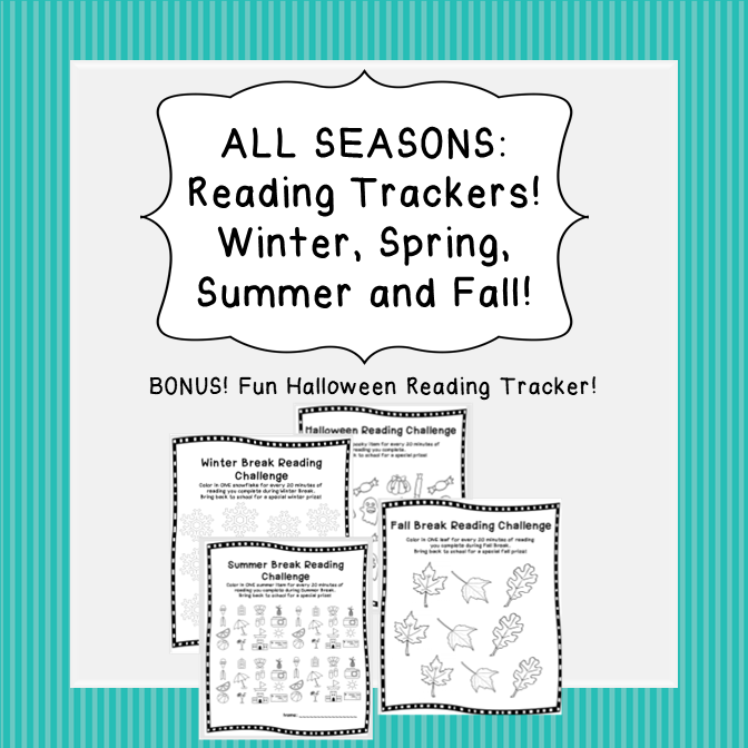 Reading Log Bundle: Summer Break, Fall Break, Spring Break, Winter Break's featured image
