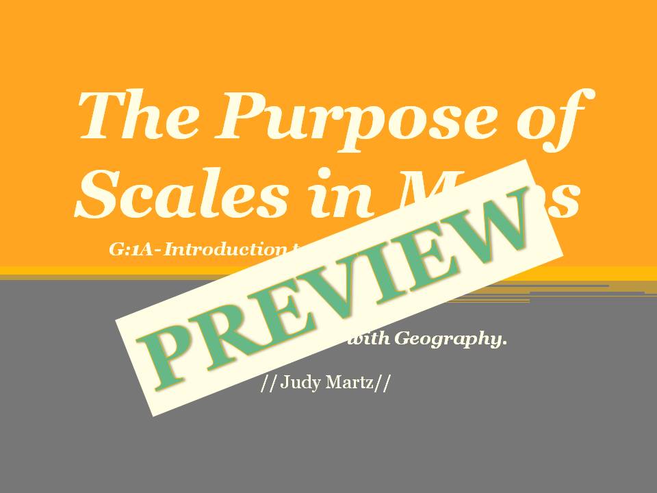 G1A: Pre-AP World History and Geography- The Purpose of Scales in Maps (G1A)'s featured image