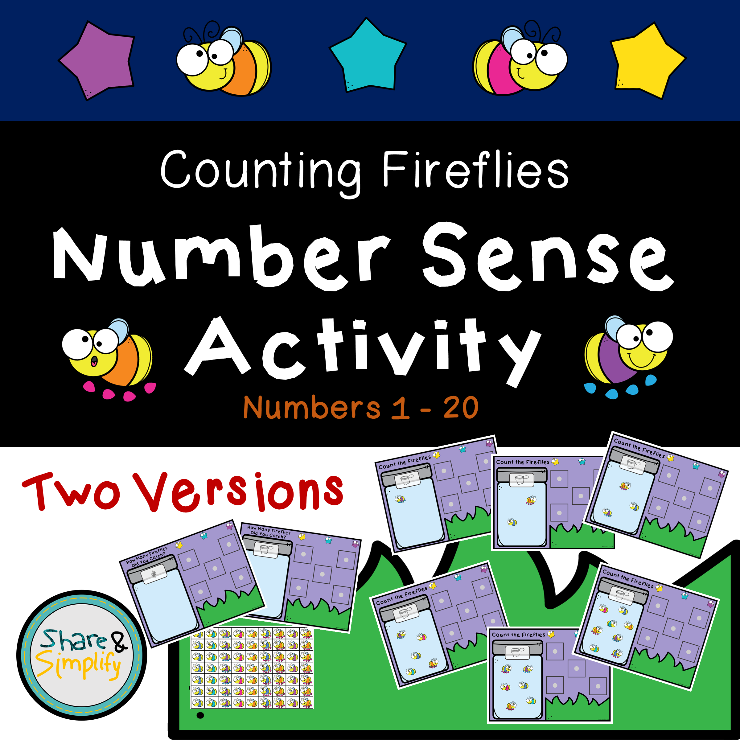 Number Sense Activity - Counting Fireflies's featured image