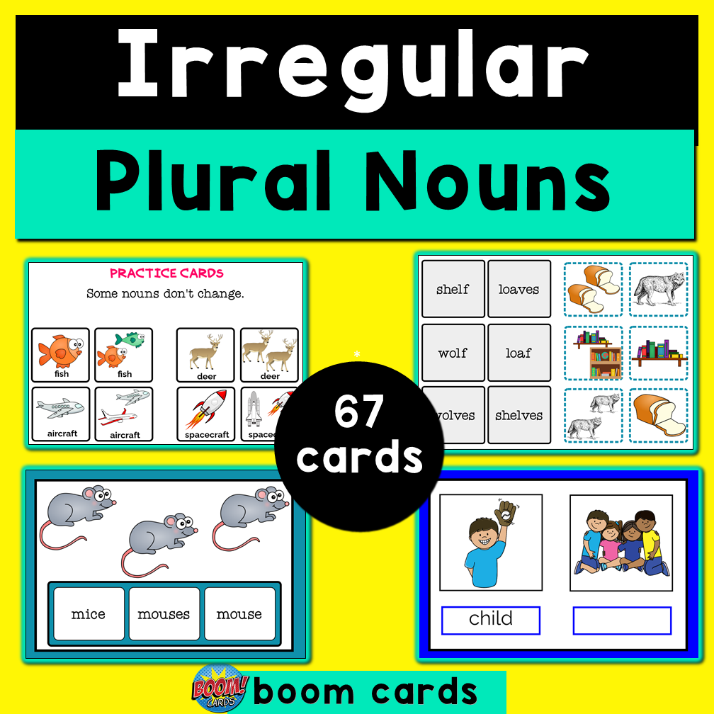 Irregular Plural Nouns Boom Cards's featured image