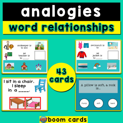 Analogies Boom Cards