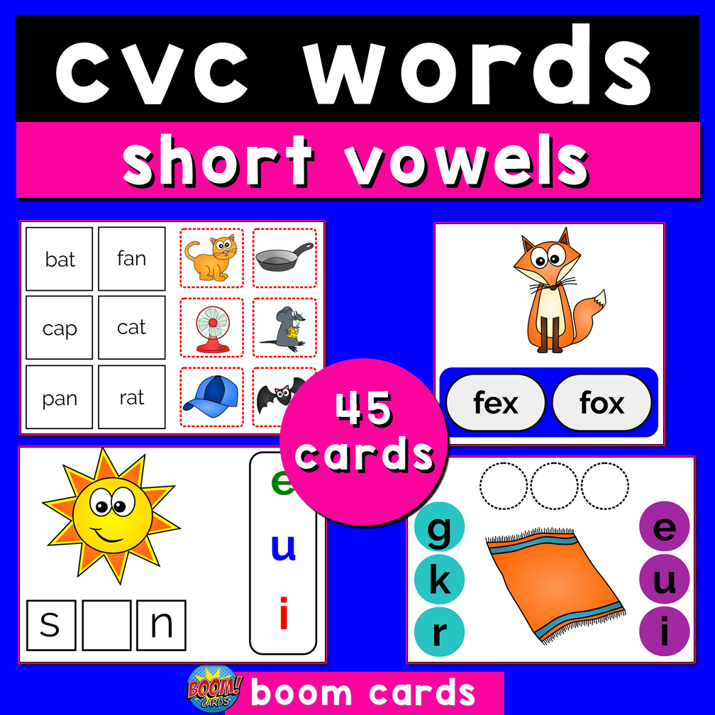 CVC words Boom Cards's featured image