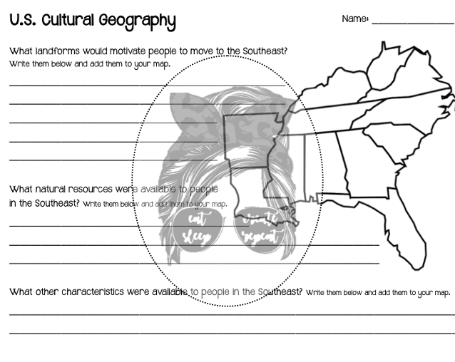 U.S. Cultural Geography Activity's featured image