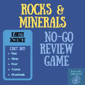 Rocks & Minerals No Go Review Game (Taboo inspired)