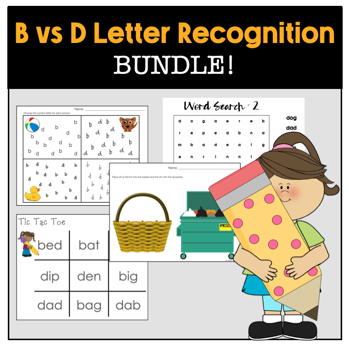 B vs D Letter Recognition Bundle's featured image