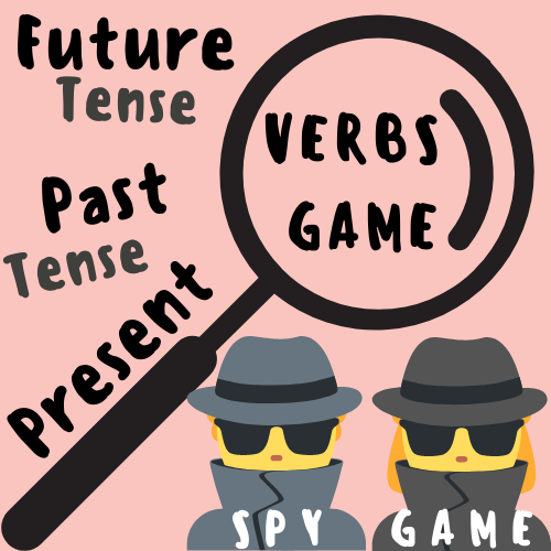 Parts of Speech Verb Tense GAME (Past, Present, Future Tense) [Secret Spy] For K-5 Teachers and Students in Language Arts, Writing, and Grammar Classrooms's featured image