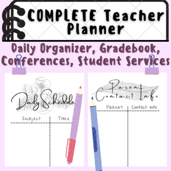 COMPLETE Teacher Planner: For Elementary School Teachers K-5, Organizer, Daily Planner and Calendar's featured image