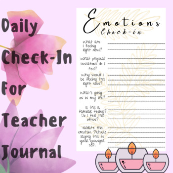 Daily Mental Health Journal: Self-Love, Emotions Check-in, Self-Care Checklists, Daily Journal Entries and Reflections With Guided Prompts's featured image