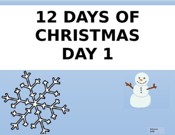 12 Days of Coping Skills Christmas DAY 1- Snowman Mindfulness