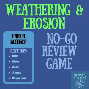 Weathering & Erosion No-Go Review Game (Taboo Inspired)