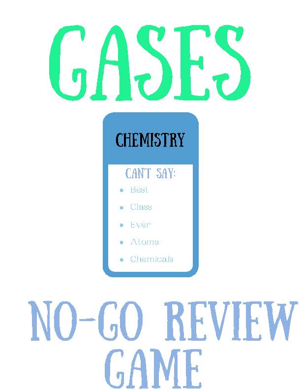 Gas Laws No-Go Review Game (Taboo Inspired)'s featured image