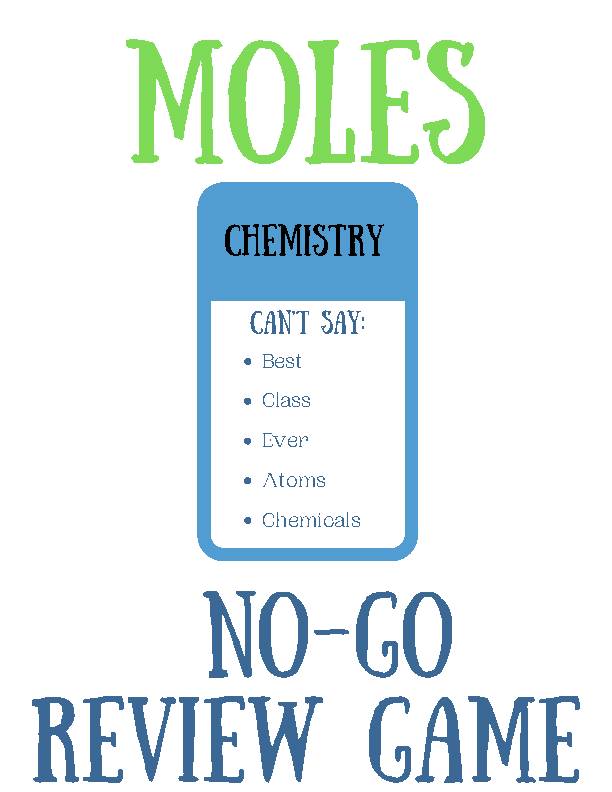Moles No-Go Review Game (Taboo Inspired)'s featured image