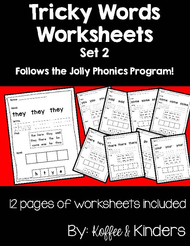 Jolly Phonics Tricky Words Worksheets [[Set 2]]'s featured image