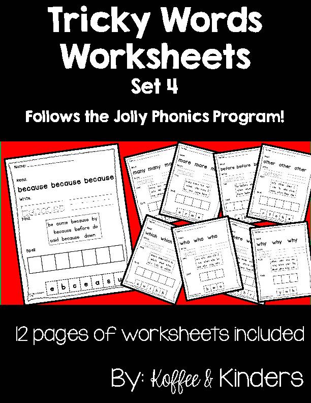 Jolly Phonics Tricky Words Worksheets [[Set 4]]'s featured image