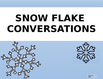 Christmas Party Conversation Topics Snow Flake Sort (SOCIAL SKILLS)